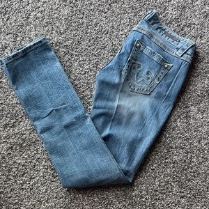 Express Rerock Classic Denim Skinny Jeans